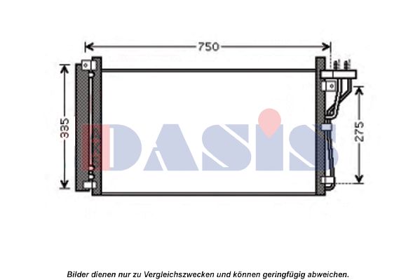 AKS DASIS Конденсатор, кондиционер 562019N